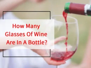 glasses of wine in a bottle