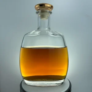 Spherical glass spirit bottle