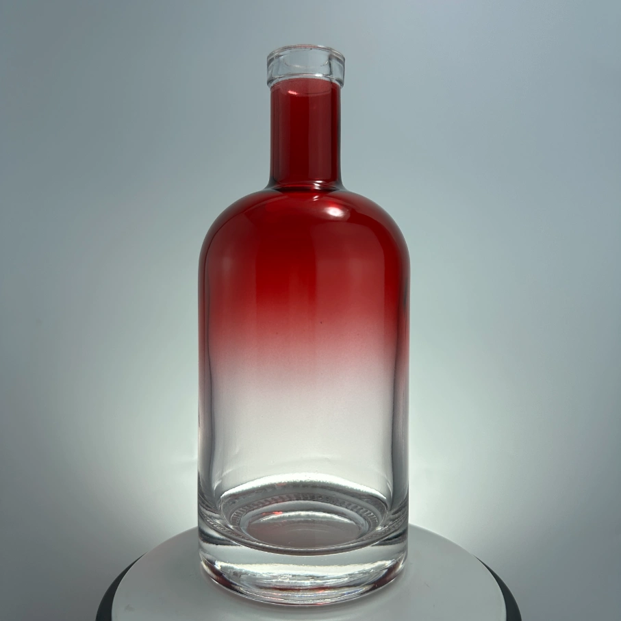 glass bottle red