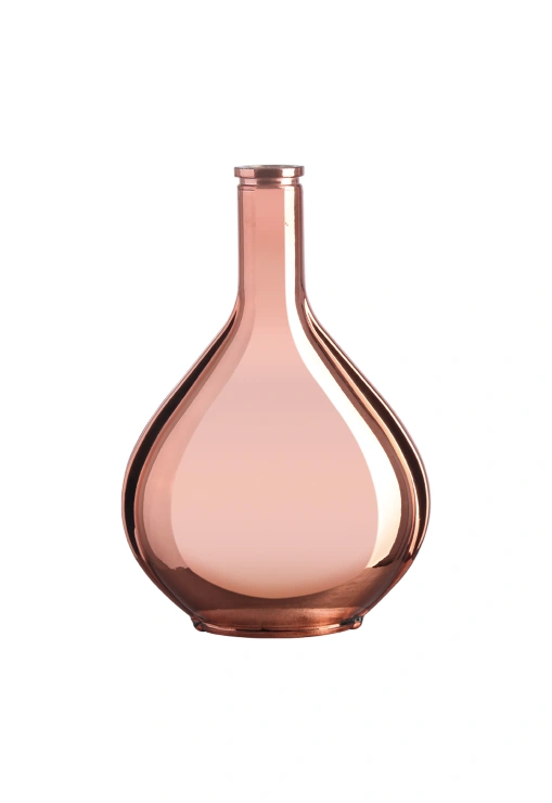 Electroplating Glass_Bottle_for_Liquor_Spirits_round_pink