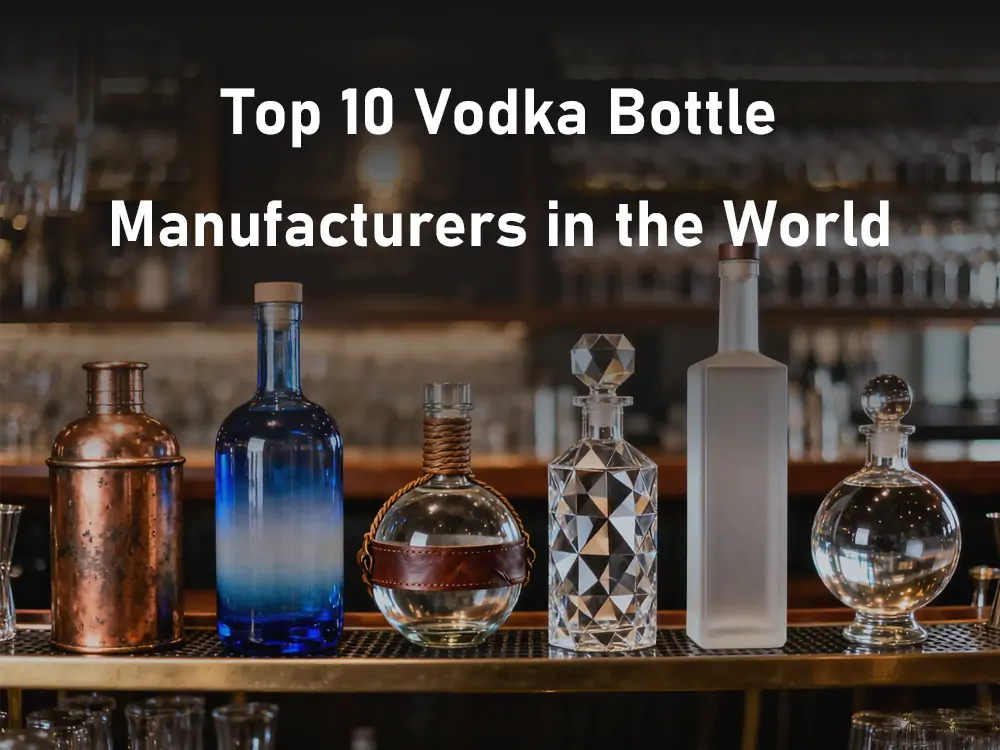 Os 10 maiores fabricantes de garrafas de vodca do mundo