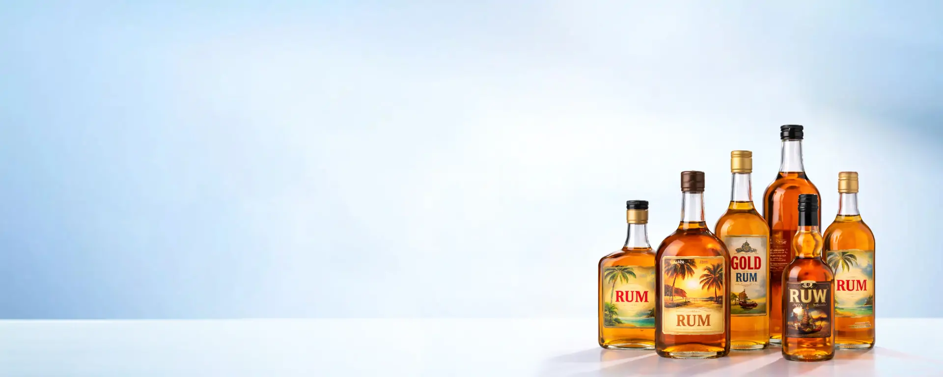 Banner del produttore di bottiglie per rum Ruisheng